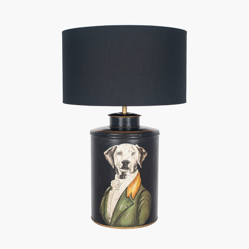 Pacific Lifestyle Pointer Black Hand Painted Dog Table Lamp Base