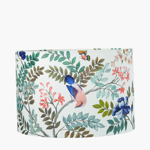 Pacific Lifestyle Porcelaine De Chine 35cm Drum Shade Cobalt