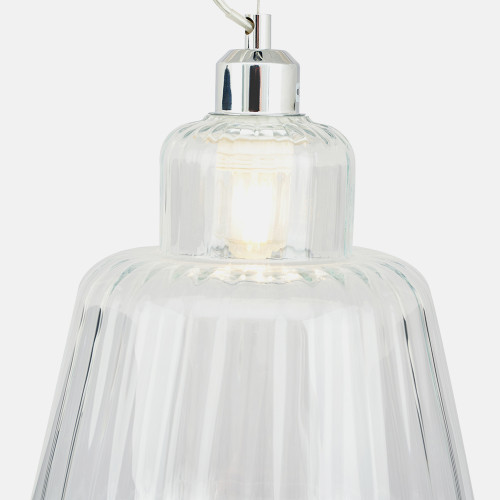 Pacific Lifestyle Porto Clear Optic Glass Tapered Pendant