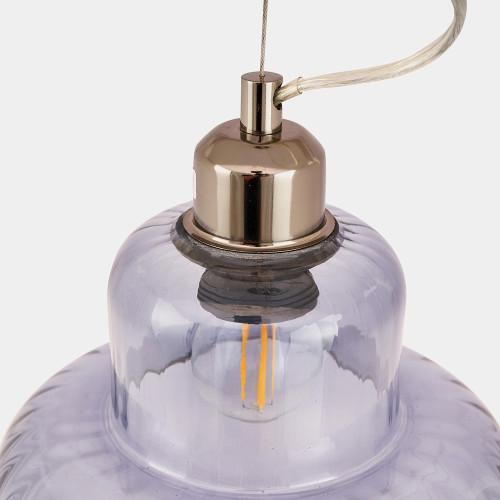 Pacific Lifestyle Porto Grey Optic Glass Tapered Pendant