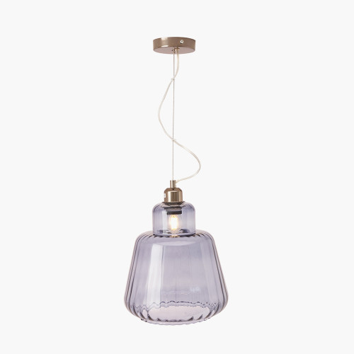 pacific lifestyle Porto Grey Optic Glass Tapered Pendant