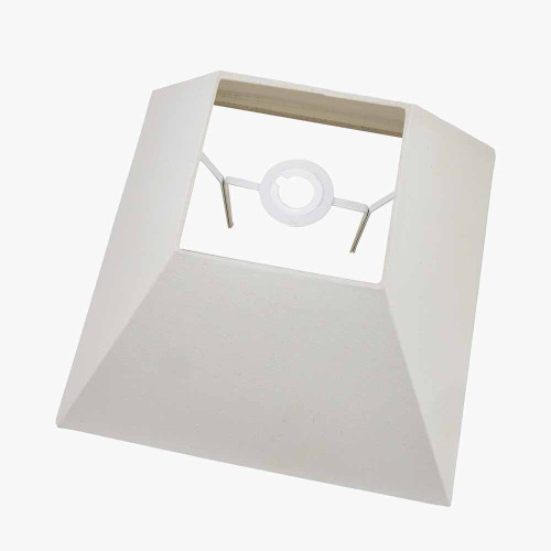 Pacific Lifestyle Pyramid 35cm Cream Cotton Tapered Square Lampshade