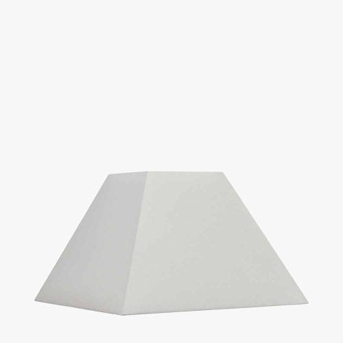 Pacific Lifestyle Pyramid 40cm Cream Cotton Tapered Square Lampshade