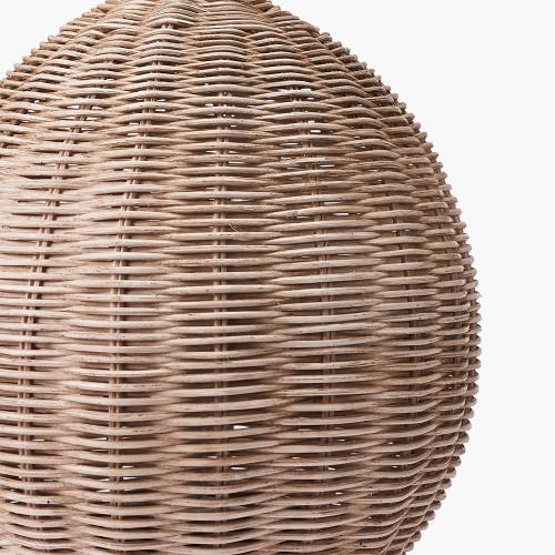 Pacific Lifestyle Raffles Large Rattan Cream Wash Table Lamp Base