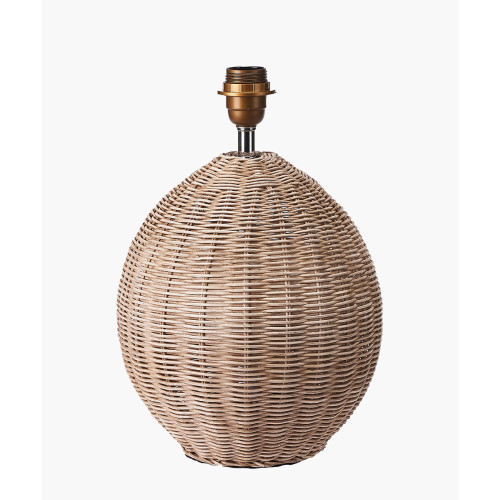 pacific lifestyle Raffles Large Rattan Cream Wash Table Lamp Base