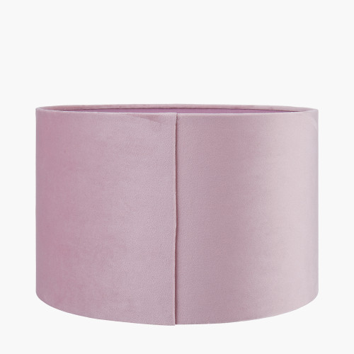 Pacific Lifestyle Rene 25cm Blush Velvet Cylinder Lampshade