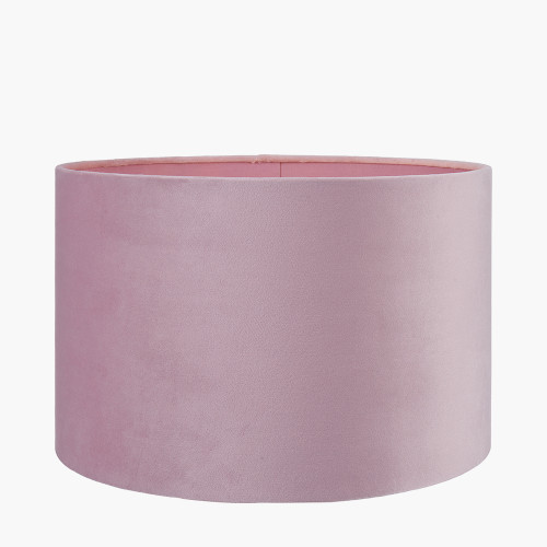 Pacific Lifestyle Rene 35cm Blush Velvet Cylinder Lampshade