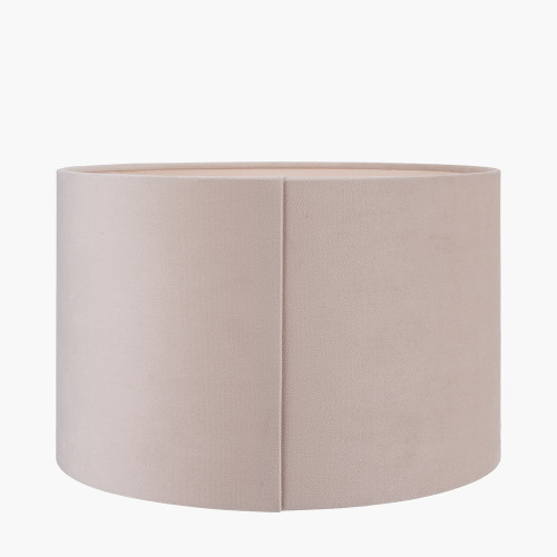 Pacific Lifestyle Rene 35cm Greige Velvet Cylinder Lampshade