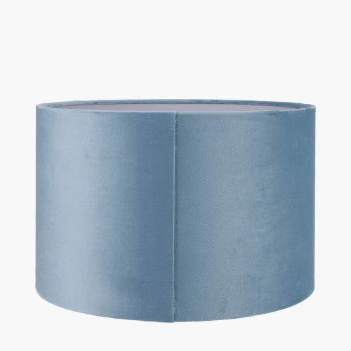 Pacific Lifestyle Rene 45cm Duck Egg Velvet Cylinder Lampshade