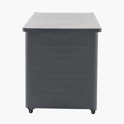 Pacific Lifestyle Rhode Island Large Galvanised Steel Cushion Box Anthracite