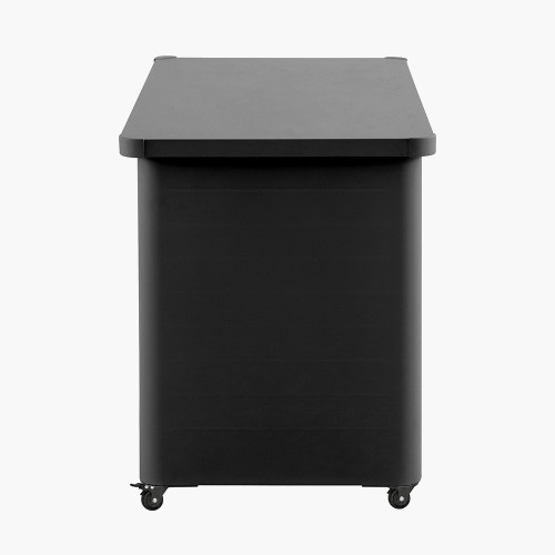 Pacific Lifestyle Rhode Island Small Galvanised Steel Cushion Box Black