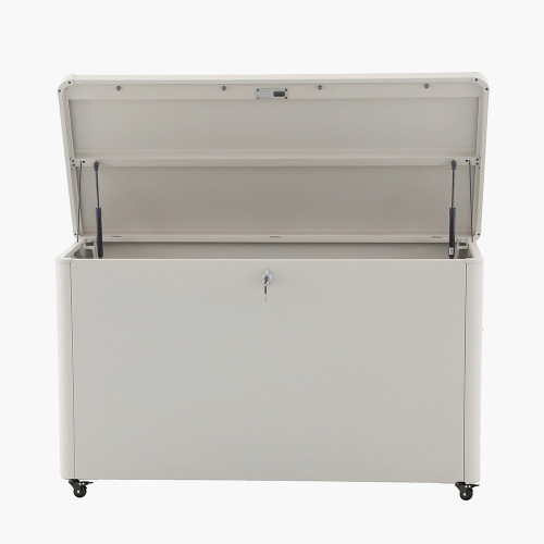 Pacific Lifestyle Rhode Island Small Galvanised Steel Cushion Box Pebble