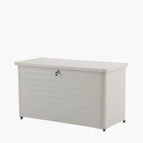 Pacific Lifestyle Rhode Island Small Galvanised Steel Cushion Box Pebble