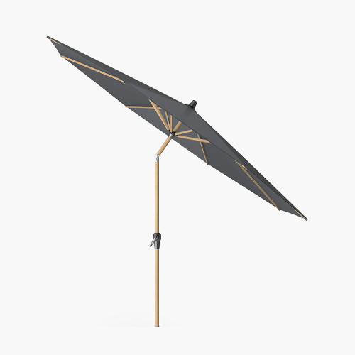 Pacific Lifestyle Riva Teak 3m Round Anthracite Parasol