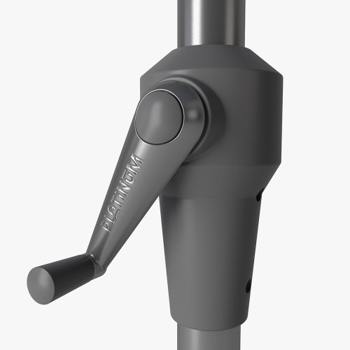 Pacific Lifestyle Riva Teak 3m Round Anthracite Parasol