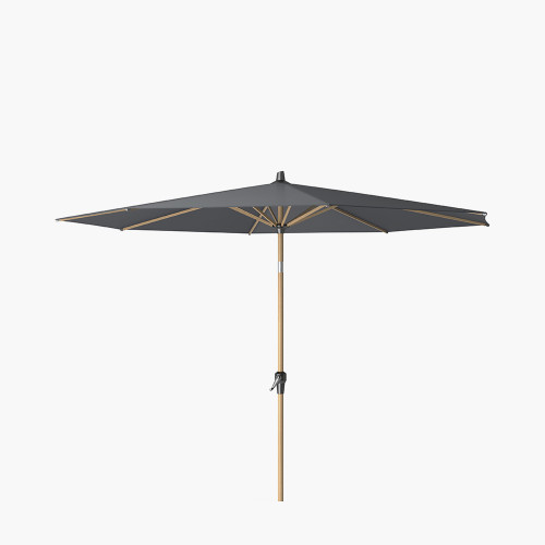 pacific lifestyle Riva Teak 3m Round Anthracite Parasol