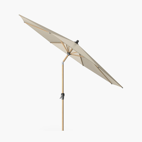Pacific Lifestyle Riva Teak 3m Round Champagne Parasol