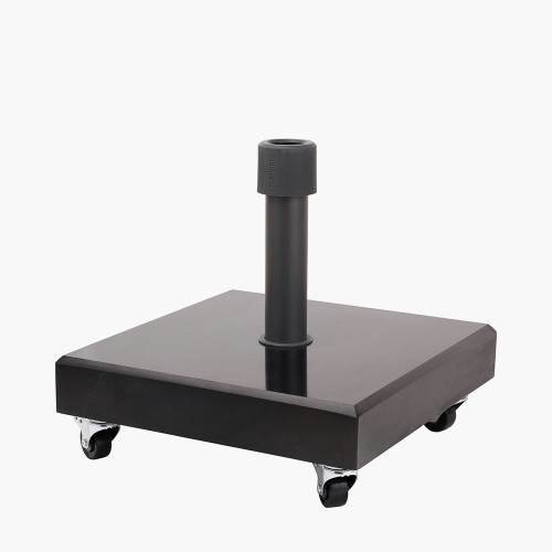 Pacific Lifestyle Rome Polished Black Granite 40KG Wheeled Parasol Base