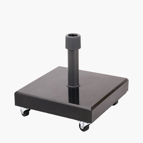 Pacific Lifestyle Rome Polished Black Granite 40KG Wheeled Parasol Base