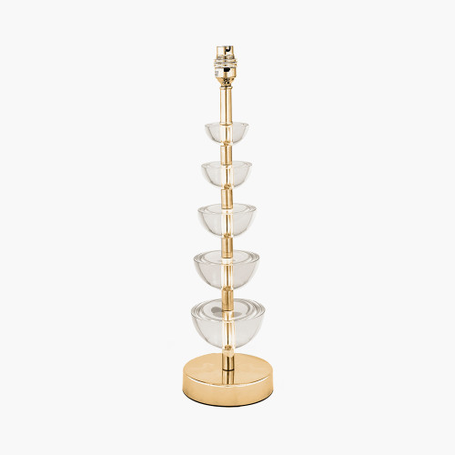 pacific lifestyle Rosa Glass and Antique Brass Table Lamp Base