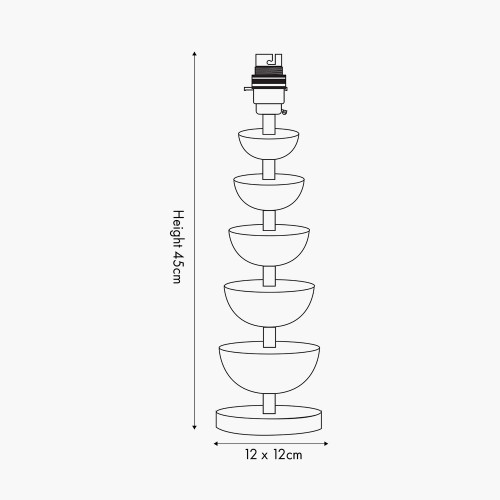 Pacific Lifestyle Rosa Glass And Silver Table Lamp Base