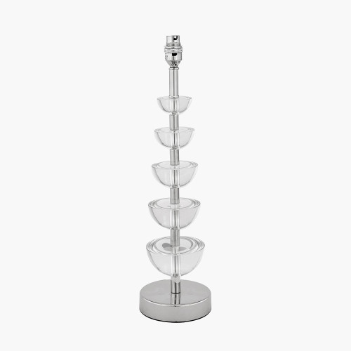 pacific lifestyle Rosa Glass and Silver Table Lamp Base