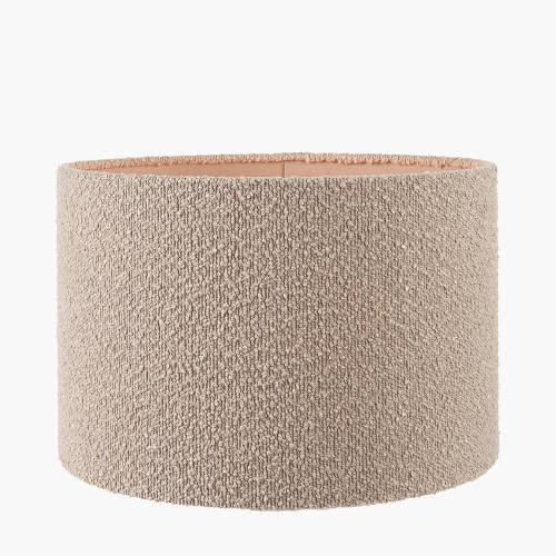 Pacific Lifestyle Rouen 30cm Taupe Boucle Cylinder Lampshade