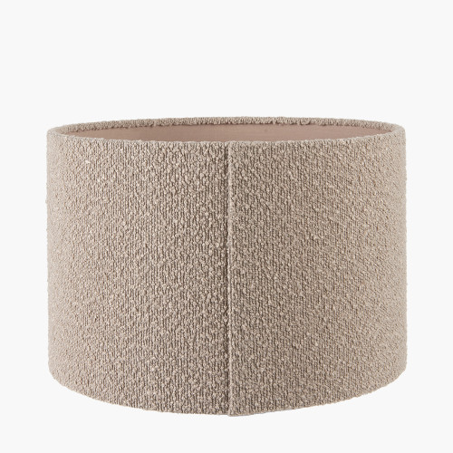 Pacific Lifestyle Rouen 35cm Taupe Boucle Cylinder Lampshade