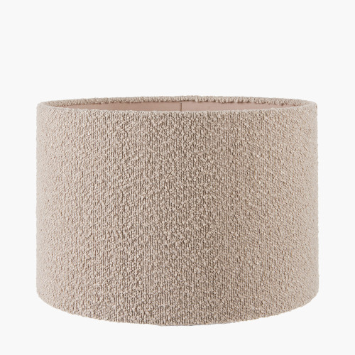 pacific lifestyle Rouen 45cm Taupe Boucle Cylinder Lampshade
