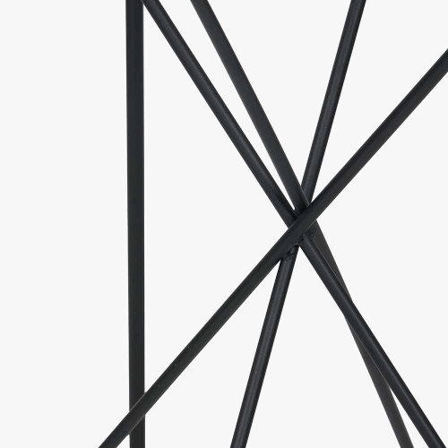 Pacific Lifestyle Roxy Glass And Black Metal Side Table