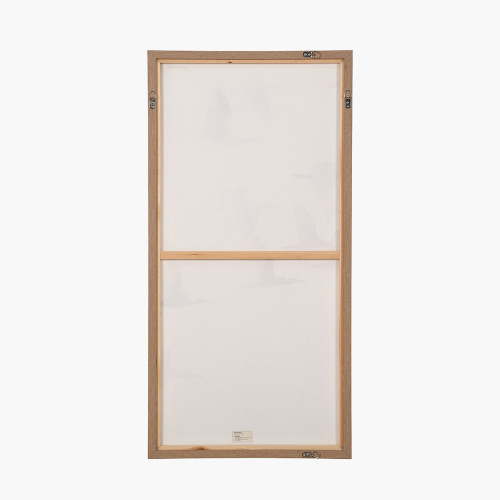 Pacific Lifestyle S/3 Natural And White Birds Canvases With Natural Frames