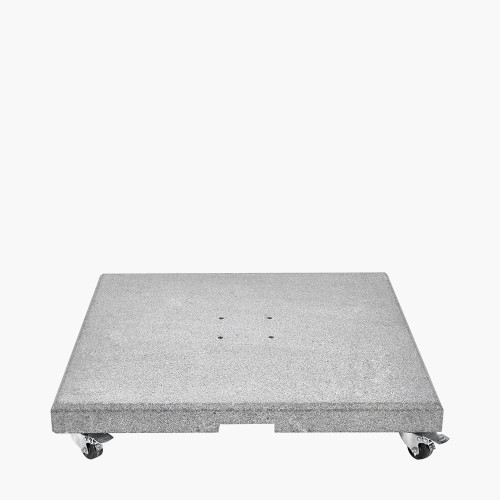 pacific lifestyle Salerno Hammered Grey Granite 90KG Wheeled Parasol Base