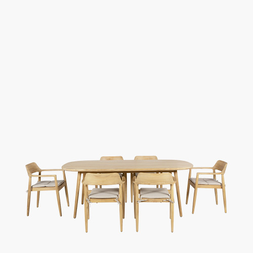 pacific lifestyle Salita Outdoor 6 Seater Dining Set