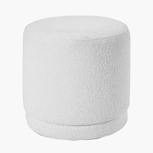 Pacific Lifestyle Sassari Bouclé Fabric Cylinder Pouffe