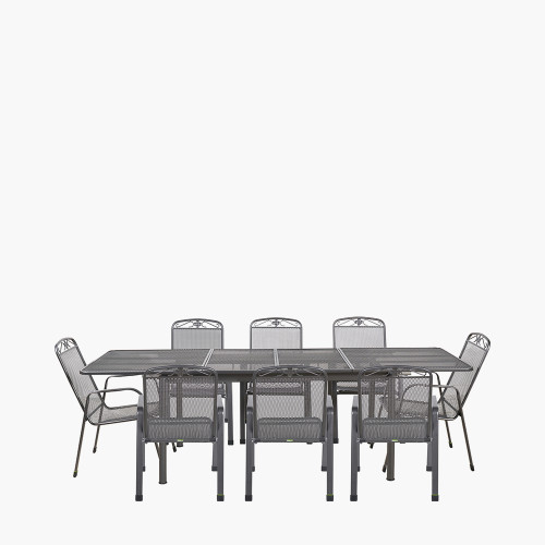 pacific lifestyle Savoy Extendable Rectangular 8 Seater Dining Set