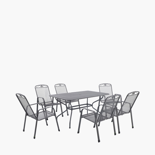 pacific lifestyle Savoy Rectangular 6 Seater Dining Set