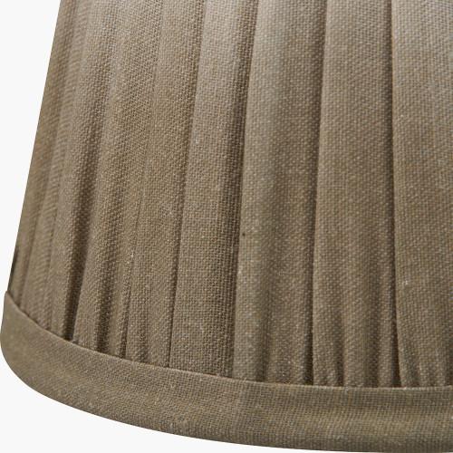 Pacific Lifestyle Scallop 16cm Taupe Ombre Soft Pleated Tapered Lampshade