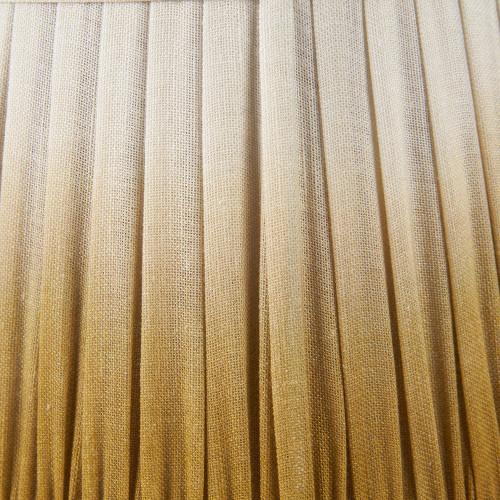 Pacific Lifestyle Scallop 20cm Mustard Ombre Soft Pleated Tapered Lampshade
