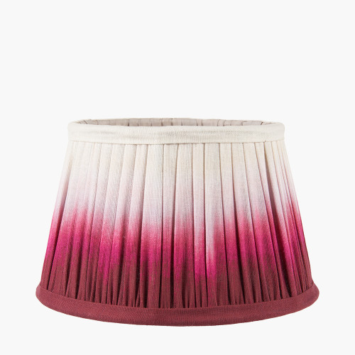 pacific lifestyle Scallop 20cm Red Ombre Soft Pleated Tapered Lampshade