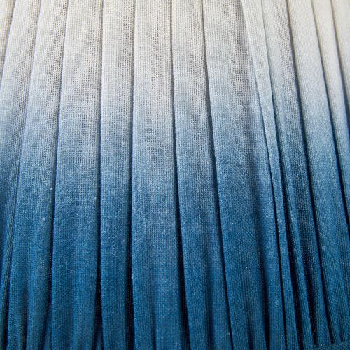 Pacific Lifestyle Scallop 25cm Blue Ombre Soft Pleated Tapered Lampshade