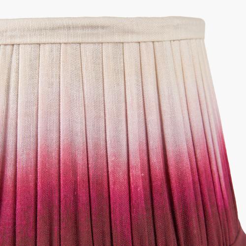Pacific Lifestyle Scallop 25cm Red Ombre Soft Pleated Tapered Lampshade