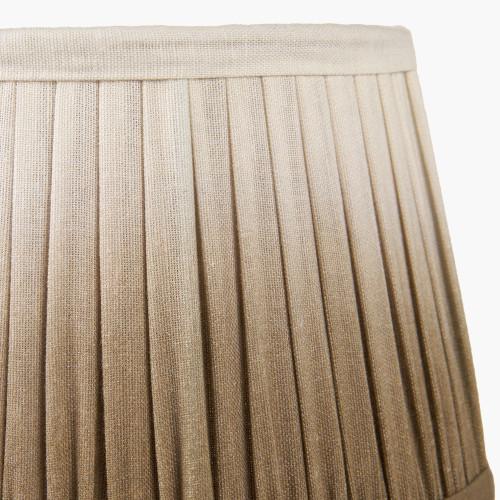 Pacific Lifestyle Scallop 25cm Taupe Ombre Soft Pleated Tapered Lampshade