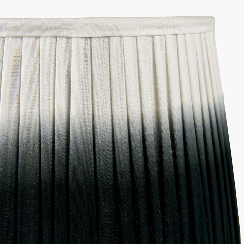 Pacific Lifestyle Scallop 40cm Black Ombre Soft Pleated Tapered Lampshade
