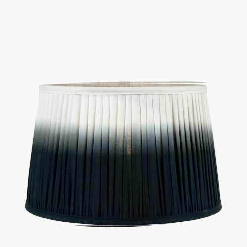 Pacific Lifestyle Scallop 40cm Black Ombre Soft Pleated Tapered Lampshade