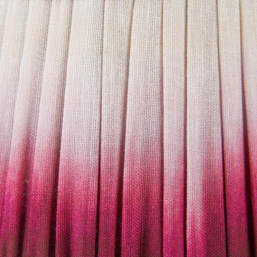 Pacific Lifestyle Scallop 40cm Red Ombre Soft Pleated Tapered Lampshade