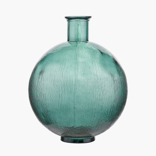pacific lifestyle Sea Green Round Recycled Glass Vase