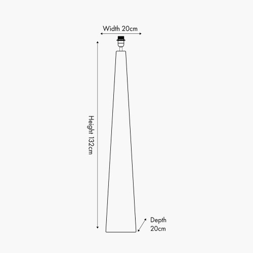 Pacific Lifestyle Seacomb Rattan Pyramid Floor Lamp Base