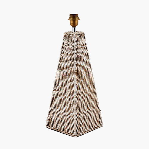 Pacific Lifestyle Seacomb Rattan Pyramid Table Lamp Base