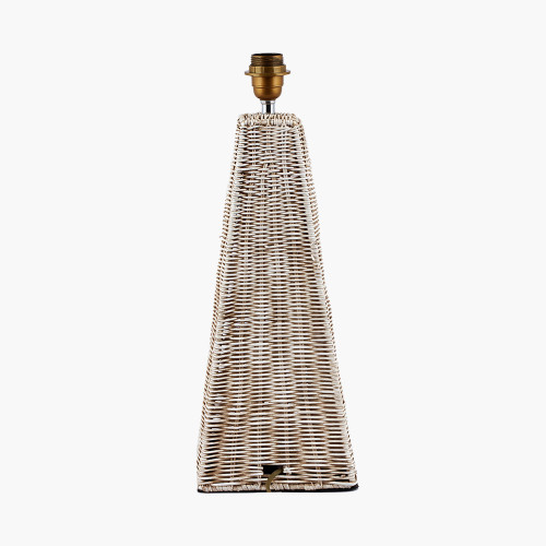 Pacific Lifestyle Seacomb Rattan Pyramid Table Lamp Base
