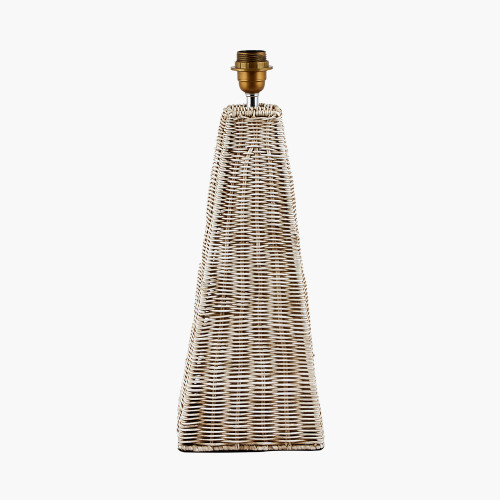 pacific lifestyle Seacomb Rattan Pyramid Table Lamp Base